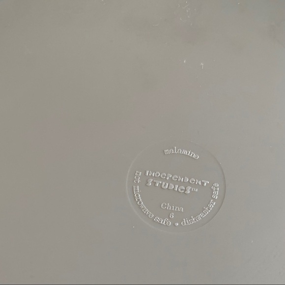 Set Melamine Tree Design Plates Mid Century Retro - Picture 4 of 4